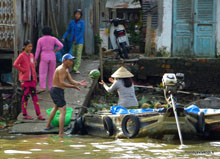 Passage de Pastèque - Marché flottant de Cai Rang - Vietnam